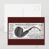 Anti-Krebs Pipe Ad Postkarte (Vorne/Hinten)