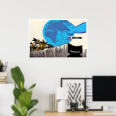 Anti-Kriegs Sowjet Propaganda Poster Kein Atomkrie (Heimbüro)