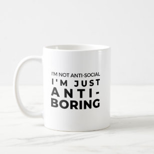 Anti-langweiliger Witz Sarcasm Introvert Awkward Kaffeetasse