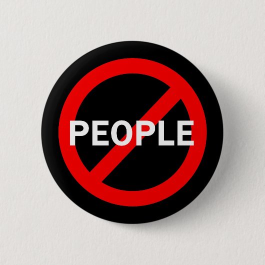 Anti-Leute Button (Vorderseite)
