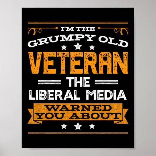 Anti Liberal Republican Conservative Grumpy Old Ma Poster (Vorne)