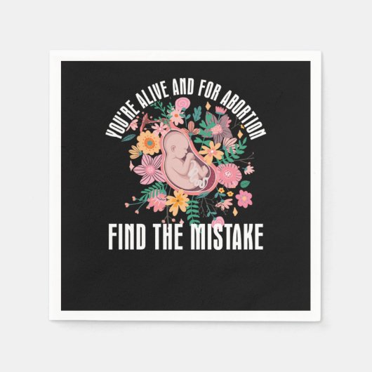 ANTI LIFE CHOOSE LIFE SERVIETTE (Vorderseite)