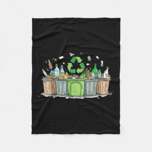 Anti Liting No Environment Environmental Protec Fleecedecke (Vorderseite)