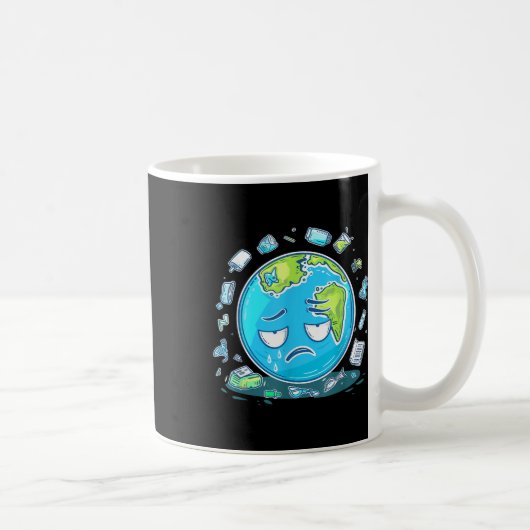 Anti Liting No Environment Environmental Protec Kaffeetasse (Rechts)