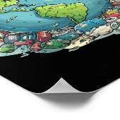 Anti Liting No Environment Environmental Protec Poster (Ecke)