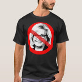 Anti Liz Cheney überquerte das Gesicht T-Shirt (Vorderseite)