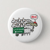 Anti-Lockdown-Schafe Button (Vorderseite)