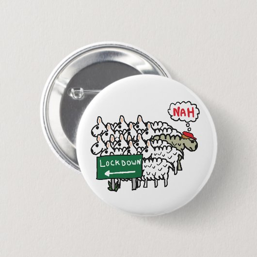 Anti-Lockdown-Schafe Button (Vorne & Hinten)
