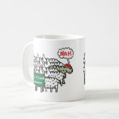 Anti-Lockdown-Schafe Kaffeetasse (Vorderseite Links)
