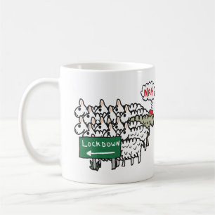Anti-Lockdown-Schafe Kaffeetasse