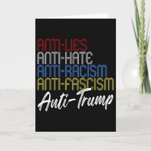 Anti-Lügen Anti-Hass Anti-Rassismus Anti-Faschismu Karte