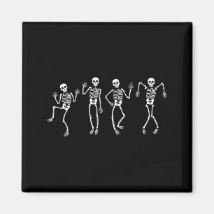 Anti Lustige Tanzende Skelette Gruseliges Hallowee Magnet