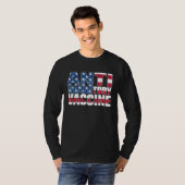 Anti Mandatory Vaccine USA Flag Against Vaccinatio T-Shirt (Vorne ganz)