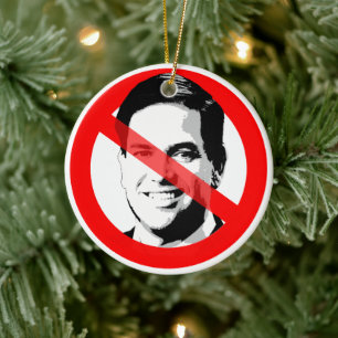 Anti Marco Rubio Durchgestrichenes Gesicht Keramik Ornament