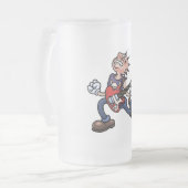 Anti-Maschine Mattglas Bierglas (Vorderseite Links)