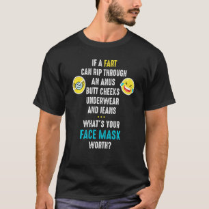 Anti-Maske-Furz Meme Frischluft T-Shirt