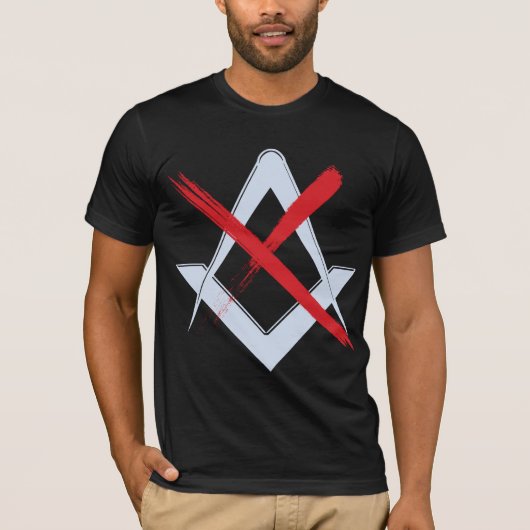 Anti mason/No Masons T-Shirt (Vorderseite)