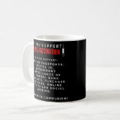 Anti Mass Vax Kaffeetasse (Vorderseite Links)