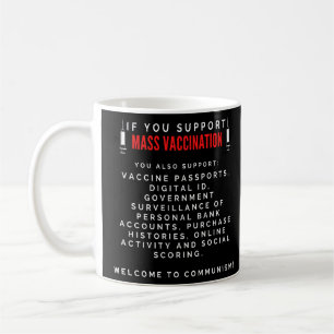Anti Mass Vax Kaffeetasse