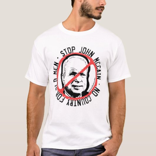 Anti-McCain Kreis T-Shirt (Vorderseite)