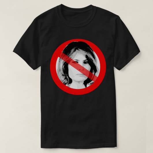 Anti Melania Trump hat das Gesicht verdrängt T-Shirt (Design vorne)