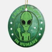 Anti-Menschliche Alien Keramik Ornament (Links)