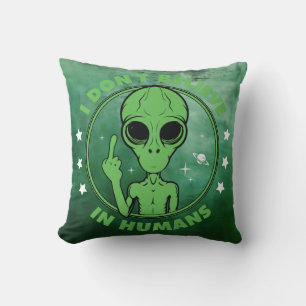 Anti-Menschliche Alien Kissen
