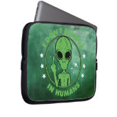 Anti-Menschliche Alien Laptopschutzhülle (Vorne Rechts)