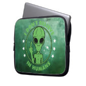 Anti-Menschliche Alien Laptopschutzhülle (Vorderseite Links)