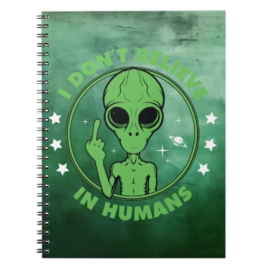 Anti-Menschliche Alien Notizblock (Vorderseite)