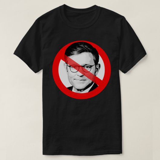 Anti-Mike Johnson verschwand das Gesicht T-Shirt (Design vorne)