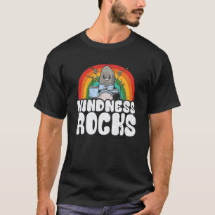 Anti-Mobbing Regenbogen Retro Musiklehrer Freundli T-Shirt
