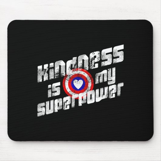Anti-Mobbing-Shirt Powered By Kindness Mousepad (Vorne)