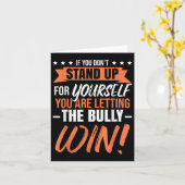 Anti-Mobbing _ Unity Day _ Bully Awareness Month Karte (Gelbe Blume)