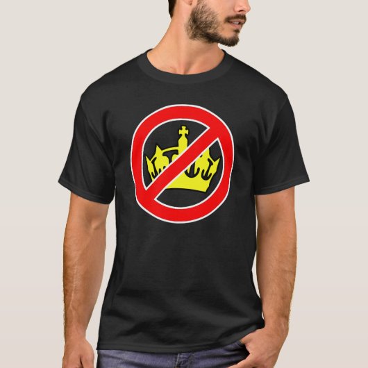 Anti-monarchy/Republikaner-T - Shirt (Vorderseite)