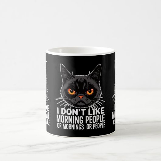 Anti-Morning Grumpy Cats Eigentümer Katzen Mamas & Kaffeetasse (Mittel)