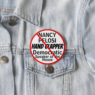 Anti-Nancy Pelosi Handscharnierventil-Spaß Button