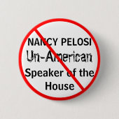 Anti-Nancy Pelosi Lautsprecher des Hauses Button (Vorderseite)