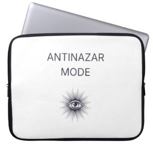 Anti Nazar Böser Blick Minimal Ästhetik Laptop Hül Laptopschutzhülle