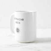 Anti Nazar Evil Eye Minimal Aesthetic Mug Kaffeetasse (Vorderseite Links)