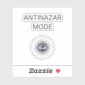 Anti Nazar Evil Eye Minimal Aesthetic Sticker (Blatt)