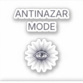 Anti Nazar Evil Eye Minimal Aesthetic Sticker (Vorderseite)