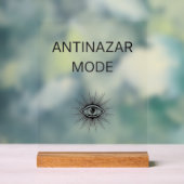 Anti Nazar Mode Acrylic Sign – Evil Eye Protection Acrylschild (Neutral)