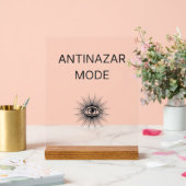 Anti Nazar Mode Acrylic Sign – Evil Eye Protection Acrylschild (Hochzeit)