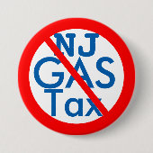 Anti-New-Jersey-Gassteuererhöhungen Button (Vorderseite)