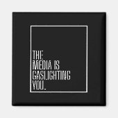 Anti News Media Manipulation Gaslight Politische G Magnet (Vorne)