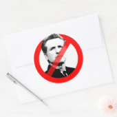 ANTI NEWSOM RUNDER AUFKLEBER (Umschlag)