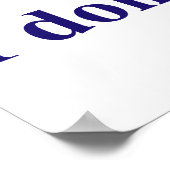 Anti-Nikki Haley für den Präsidenten - Politisches Poster (Ecke)