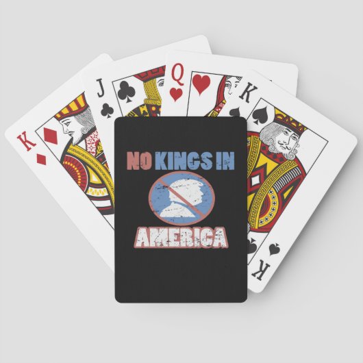 Anti- No Kings In America Classic Spielkarten (Rückseite)