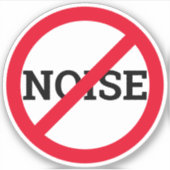 Anti-Noise Aufkleber (Vorderseite)